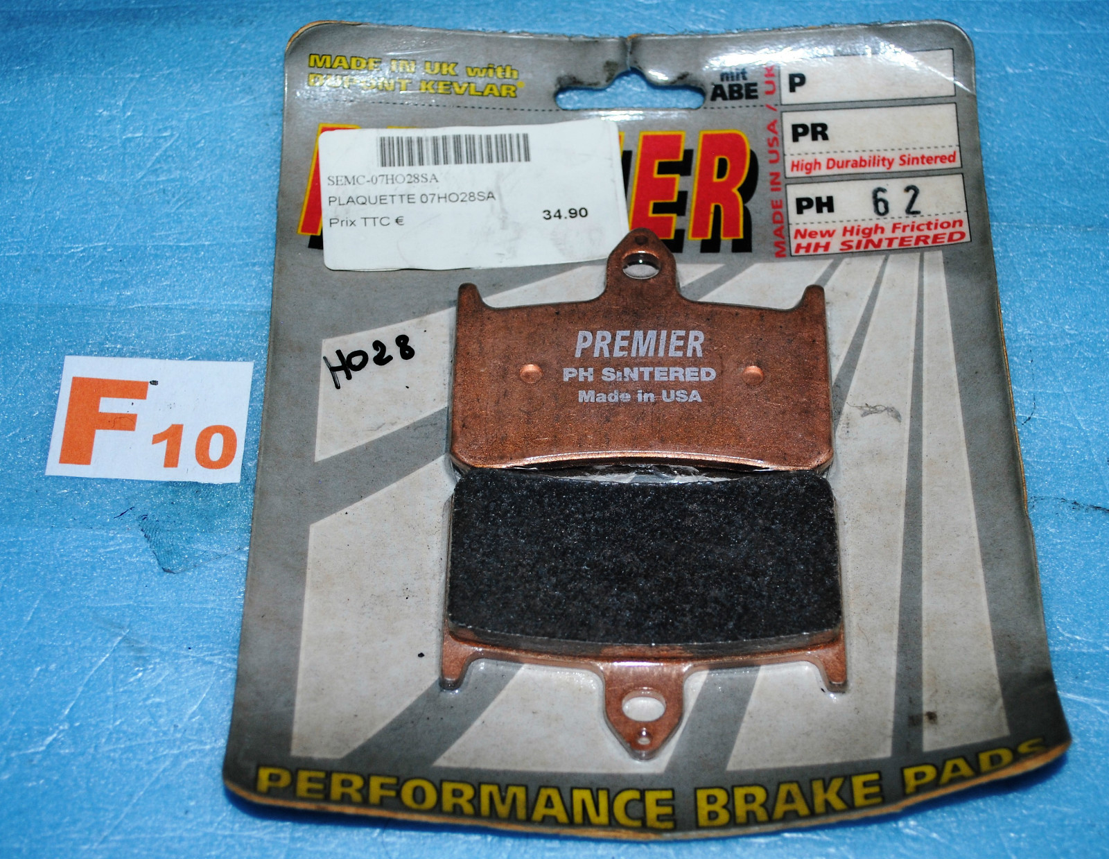 Plaquettes de frein PREMIER pour Honda CB 1300 et 900 Hornet