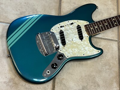 1971 Fender Mustang Competition Burgundy Blue with case Excellent