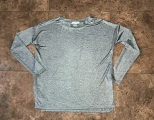 H Halston Women's Metallic Pullover Blouse Shirt Size XS Vintage