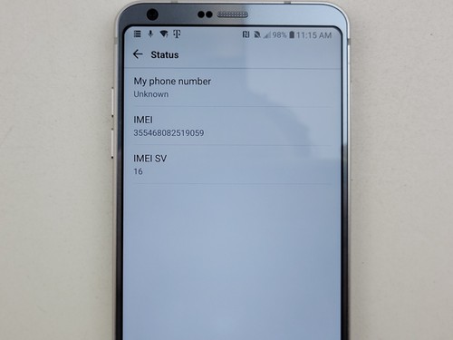 LG G6 (LG-H872) 32GB (T-Mobile) Smartphone - SMALL ISSUE - Clean IMEI - J1777 - Picture 3 of 7