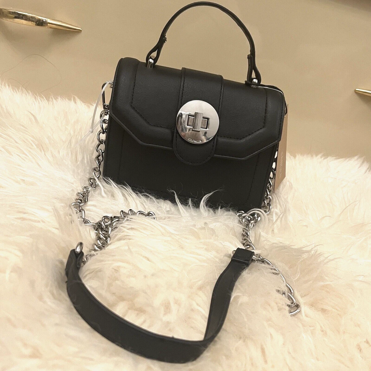Steve Madden Banita Crossbody Hand Shoulder Bag Tik Tok Viral Trendy Black NWT