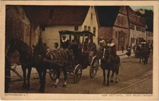 Old postcard Rothenburg vom Festspiel, Begoltwagen GERMANY (1076581)