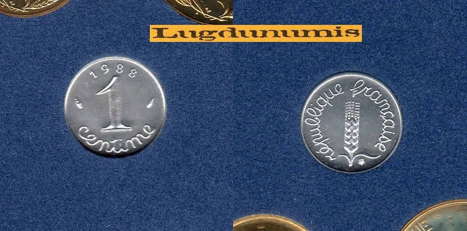 FDC 1988 1 Centime Epi 1988 FDC 9000 Exemplaires Provenant coffret FDC - Photo 1/1