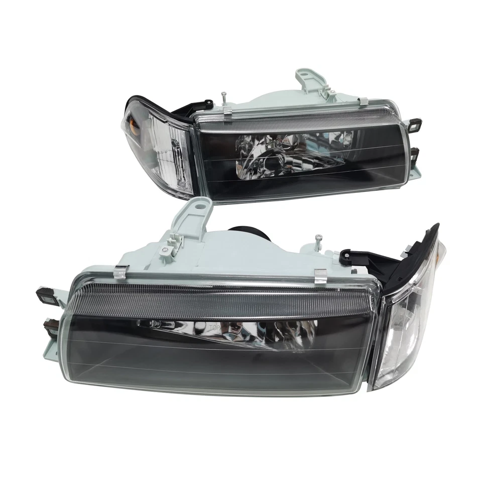 Headlamps Headlights+Corners Lamp Left+Right For 1988-1992 Toyota Corolla Sedan Foto 4 de 4