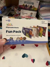 Kids Disposable Individually Wrapped Face Mask 100-150 Multiple Boxes