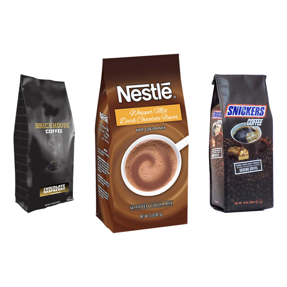 Juego de café y cacao Choco: café de ladrillo, café Snickers y mezcla de cacao Nestlé