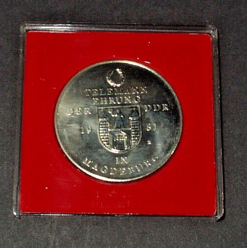 RDA Telemann Honor G. P. Telemann 1981 en Magdeburgo Medalla Ø 40 mm 30 gramos - Imagen 4 de 8