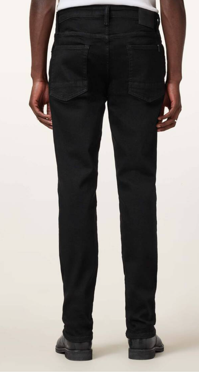cigarette skinny fit stretch denim jeans AllSaints Cigarette Skinny Fit Stretch Denim Jeans Men's Size 36 Black