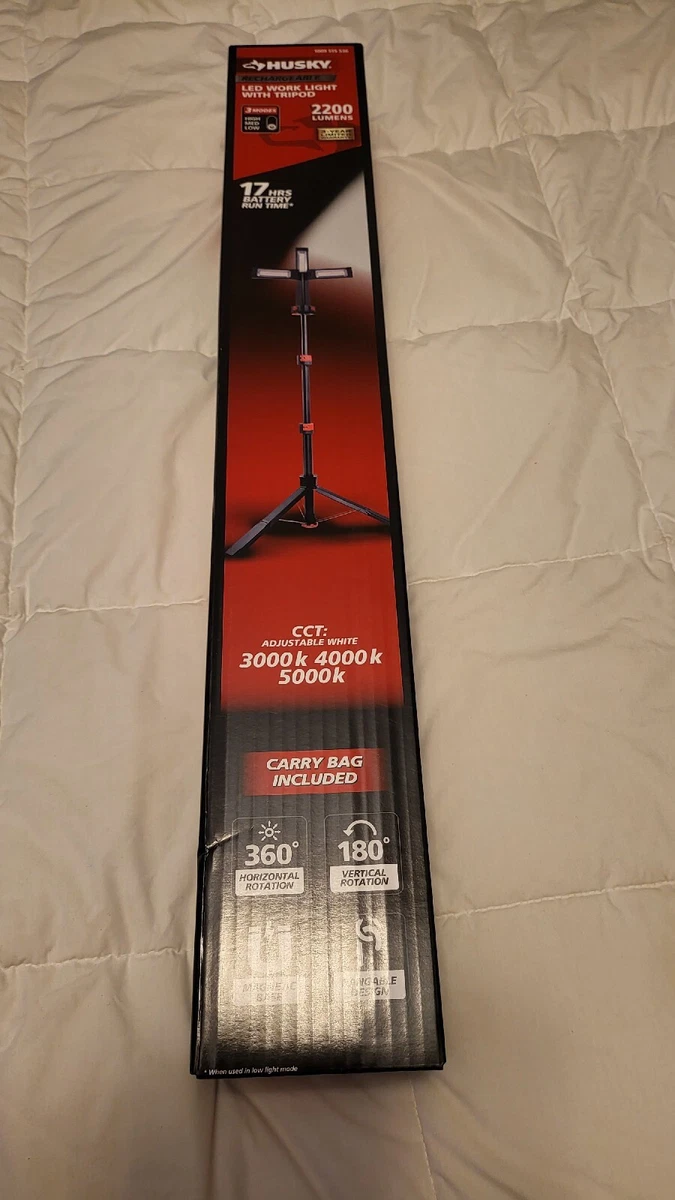 Rechargeable work light tripod online