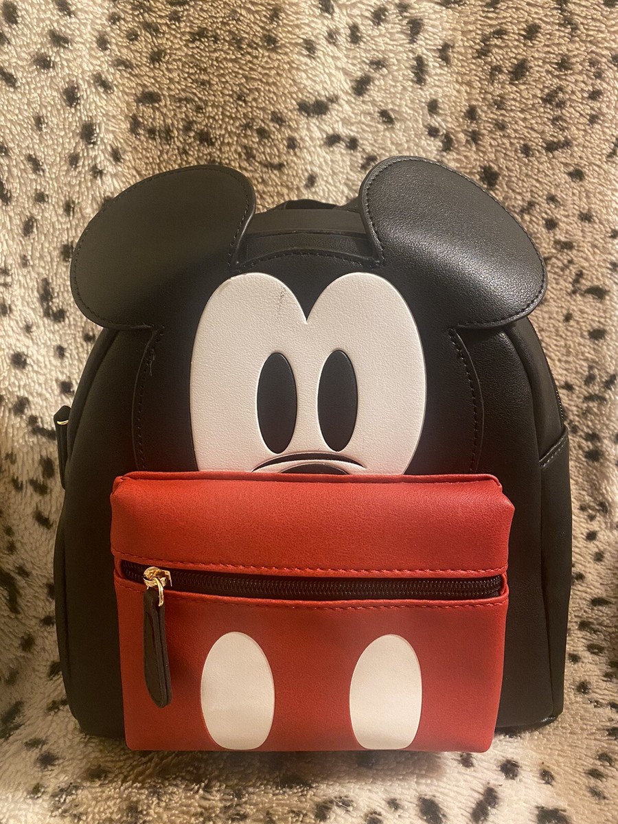 NWT Disney Bioworld Mickey Mouse Black & Red Mini Backpack s-l400.jpg main image 2