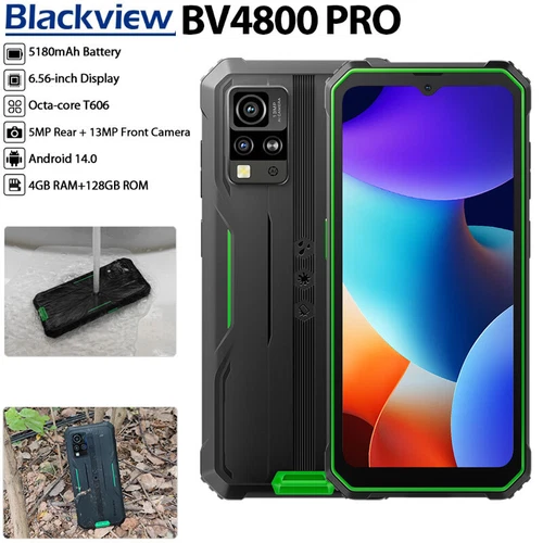 6.5 "بلاكفيو BV4800 برو 4 G LTE وعرة الهاتف الذكي الروبوت 14 للماء موبايل