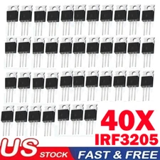 40pack IRF3205 IR MOSFET N-CHANNEL 55V/110A TO-220 Power Transistor IRF USA