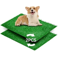 Artificial Dog Grass Pee Pads for Training Reusable Washable Replacement Turf...