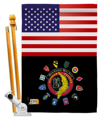 Americana Armed Forces Garden Flag – 28x40 Inch Decorative Yard Banner