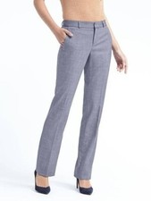 NWT Banana Republic Jackson Fit Mid Rise Curved Pants Med Blue 0 Regular