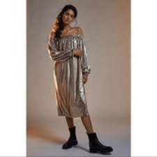 Anthropologie Mare Mare Calliope Sequined Midi Dress Size Small NWT