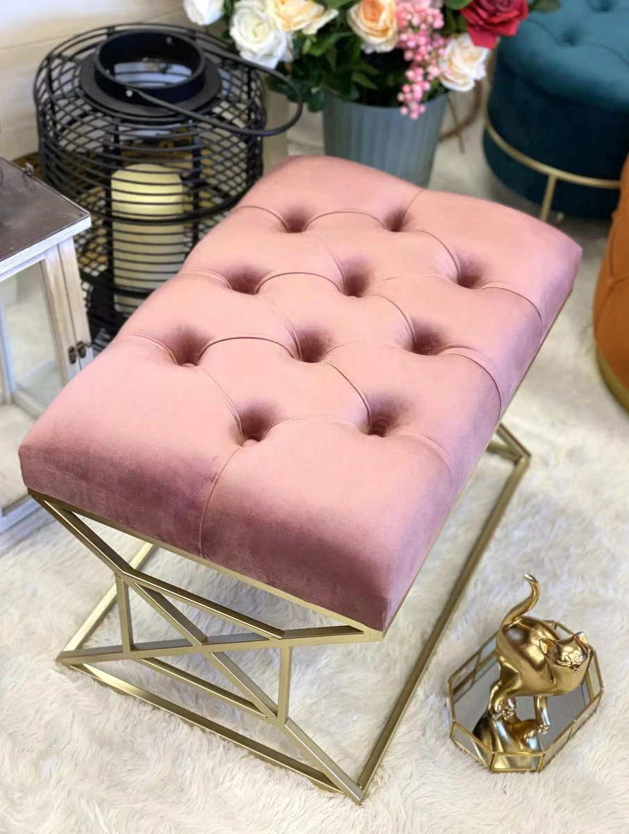Rose gold ottoman online