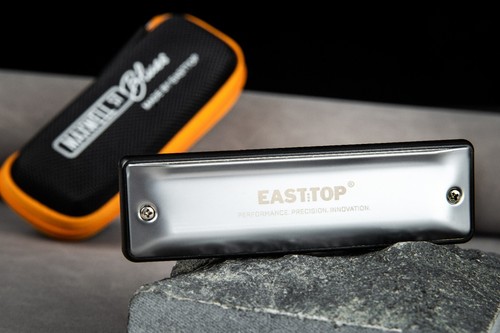 EASTTOP 10Hole MAXWELL ST Blues Harmonica Overblow and Bending Blues Mouth Organ - Picture 2 of 10