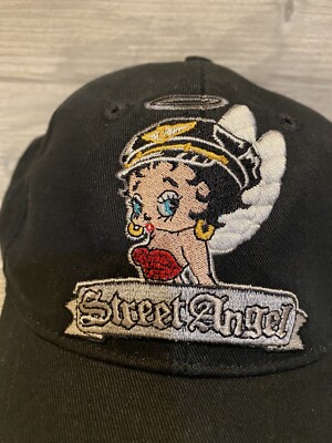 Betty Boop Angel Baseball Hat - Betty Boop Street Angel Patch Hat