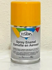 Testors Spray Paint  ~  Yellow 1214T  Enamel 3oz Rust-Oleum Hobby Rustoleum