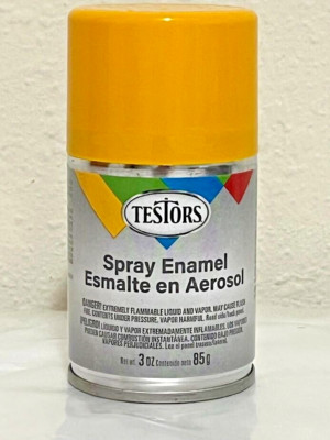 Testors Spray Paint  ~  Yellow 1214T  Enamel 3oz Rust-Oleum Hobby Rustoleum