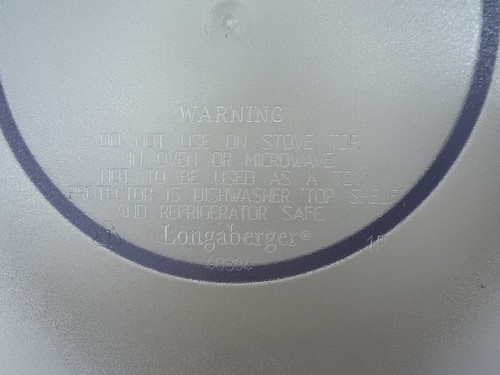 Longaberger Chip & Dip Lidded Protector Round Serving Basket 40803 40804 - Picture 14 of 18