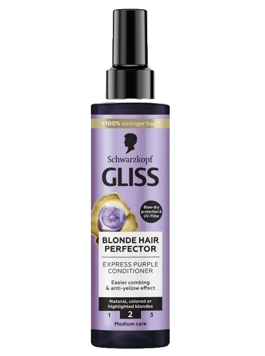 SCHWARZKOPF GLISS Blonde Hair Perfector Express conditioner,200ml