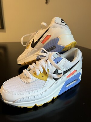 NIKE AIR MAX 90 White/Black PURE PLATINUM Women's 6 CZ3950-100