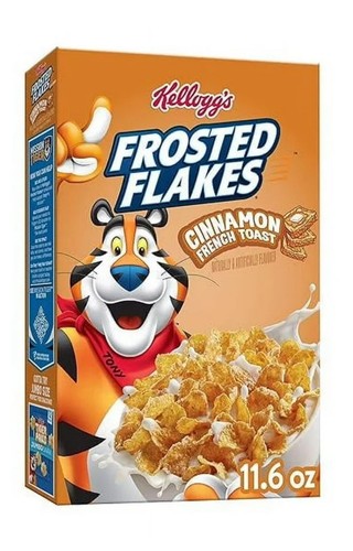 〽️New Exclusive Kelloggs Frosted Flakes Cinnamon French Toast Cereal Box 11.6oz