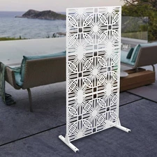 Outdoor Privacy Fence Screen Decorative Panels Privacy Screen Fence Panels White