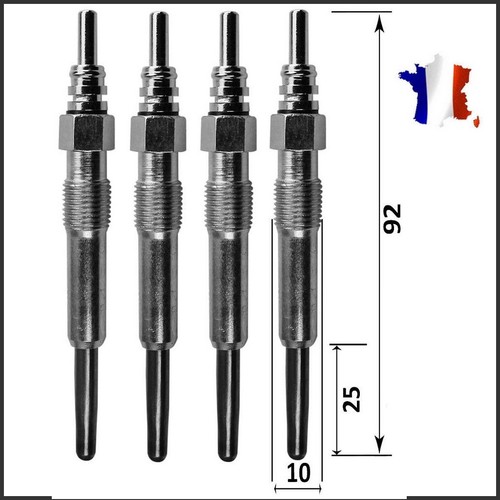 Lot De 4 Bougies De Préchauffage Pour Renault Captur, Clio, Fluence, Kangoo, Scénic, Kadjar - Neuf