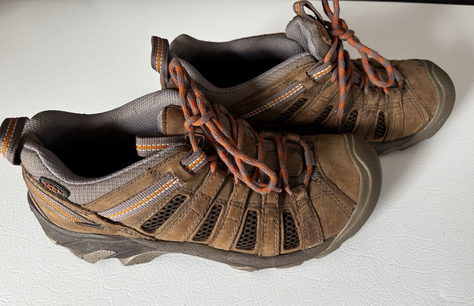 Scarpe da trekking basse Keen Flint donna taglia 7 pelle marrone