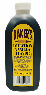 Baker's Imitation Vanilla Flavor 8 oz Bakers