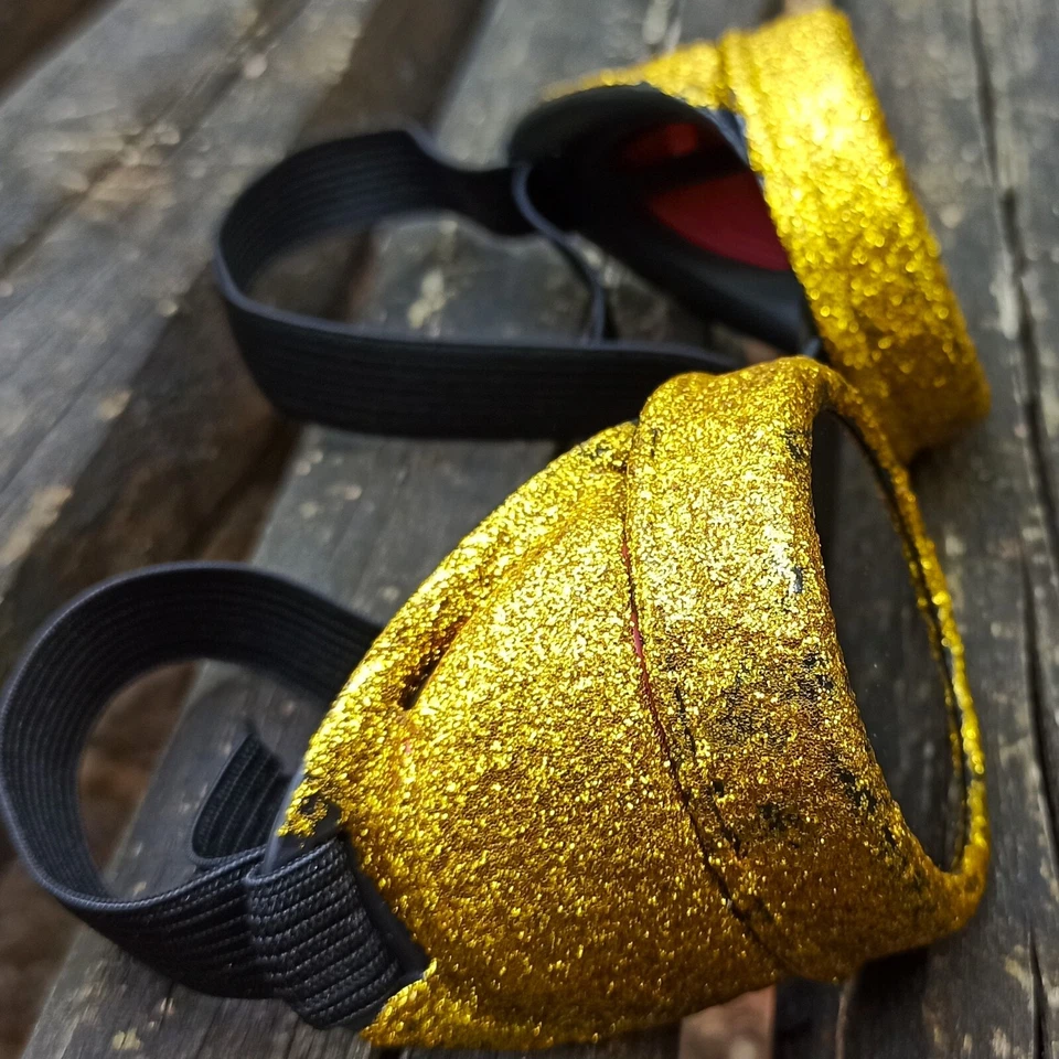 Gafas Steampunk Gafas Brillo Dorado Brillo Aviador Gafas Victorianas Juegos con disfraces Foto 3 de 4