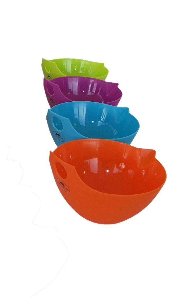Large Mixing Bowls set with Thumb Hole and Spout - Set of 4 very durable quality