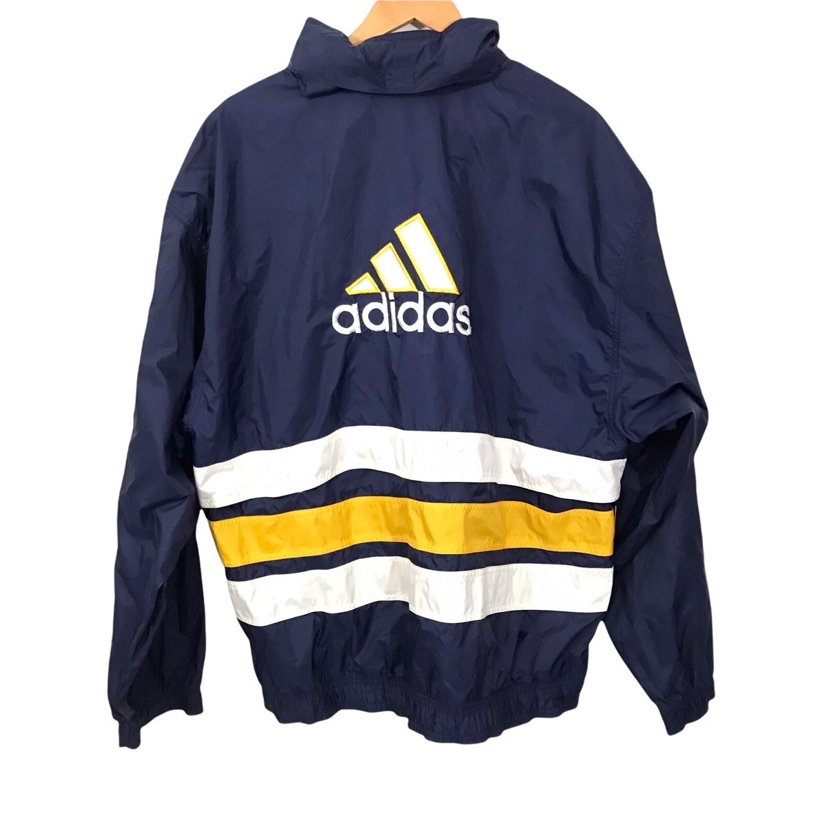 Vtg 90s Adidas Windbreaker Men XL Full Zip Spell Out Jacket Vtg 90s Adidas Windbreaker Men XL Full Zip Spell Out Jacket