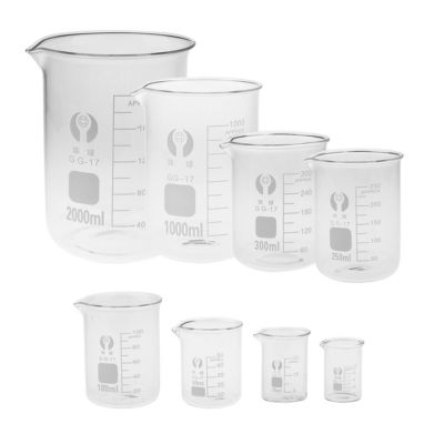 Borosilikatglas Bechergläser Becherglas Laborglas 10- 250ml Messbecher