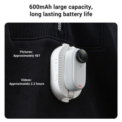 Long Lasting 600mAh Action Camera Extension Battery For GO 3S BAK