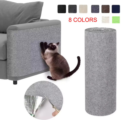 #ad Trimmable Cat Scratching Mat Self Adhesive Furniture Protector Carpet Pad Sofa $6.17