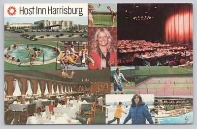 Harrisburg Pennsylvania Host Inn Hotel Resort Amenities Travel Postcard
