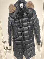 Moncler Hermifur Black Polyamide Buttoned-Dow...