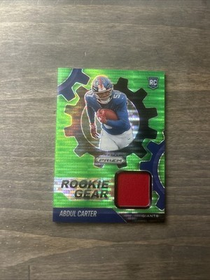 2025 Panini Prizm - Rookie Gear Abdul Carter #RGR-ACR Neon Green Pulsar Prizm...