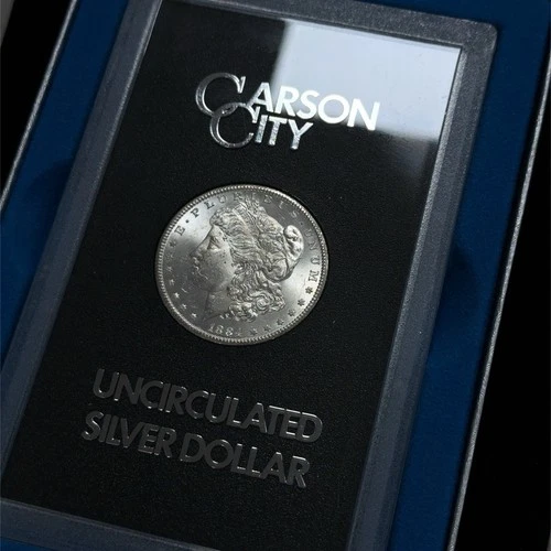 1884-CC Morgan Silver Dollar GSA Hoard Uncirculated Mint Condition w/ Box & COA