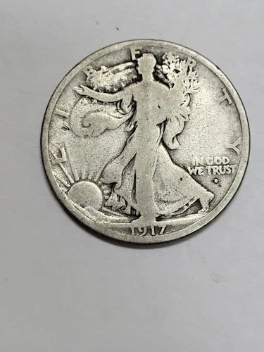 1917 D Obverse  Walking Liberty Half Dollar