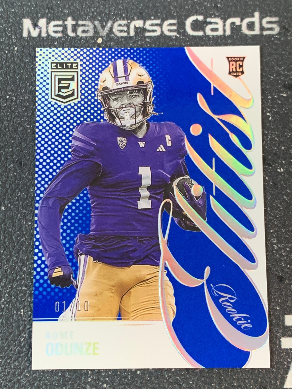 2024 Panini Donruss Elite Rome Odunze Rookie Elitist Blue /10