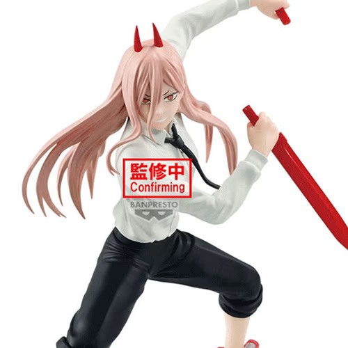 Statuette Power Chainsaw Man Vibration Stars haute finition PVC pour vitrine de luxe