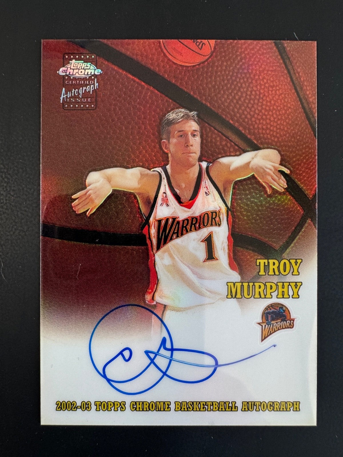 2002-03 Topps Chrome - Autographs Troy Murphy #TCA-TM /500 (AU)