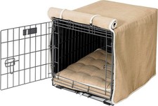 Bowsers Luxury Crate Cover, Large, Flax 36 "x 23" x 25"
