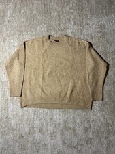 Vince Camuto Womens Tan Crewneck Sweater Size Large L Soft Knit Relaxed Fit