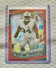 2025 Panini Prizm CHRISTIAN WILKINS #40 Red Wave #/149